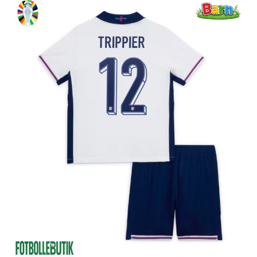 England Kieran Trippier #12 Hemmaställ Barn EM 2024 Kortärmad (+ Korta byxor)